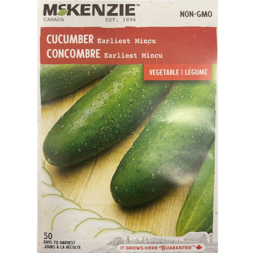 McKenzie Seed Cucumber Earliest Mincu Pkg.