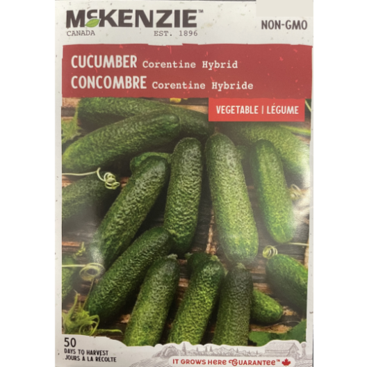 McKenzie Seed Cucumber Corentine Hybrid Pkg