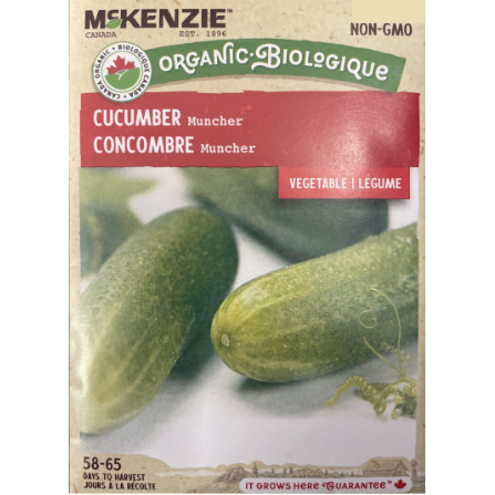 McKenzie Organic Seeds Cucumber Muncher Pkg