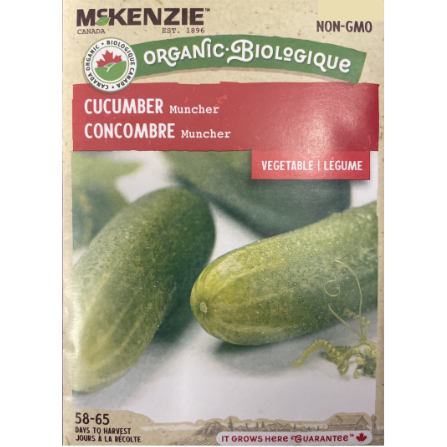 McKenzie Organic Seed Cucumber Muncher Pkg.