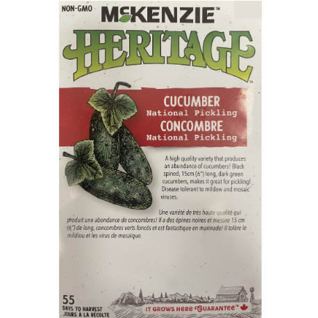 McKenzie Heritage Seed Cucumber National Pickling Pkg