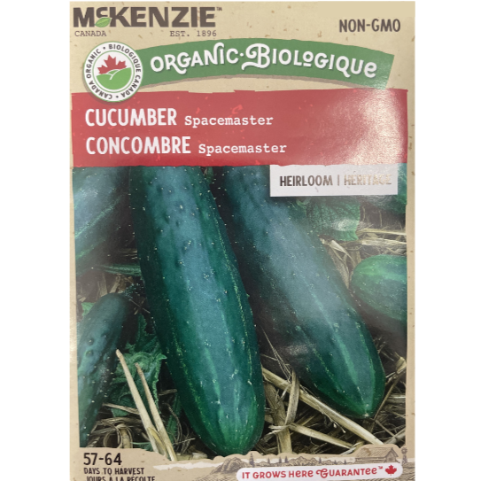 McKenzie Organic Seeds Cucumber Spacemaster Pkg