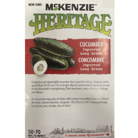 McKenzie Heritage Seed Cucumber Improved Long Green Pkg.