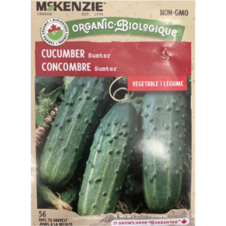 McKenzie Organic Seeds Cucumber Sumter Pkg