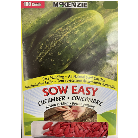 McKenzie Sow Easy Seeds Cucumber Boston Pickling