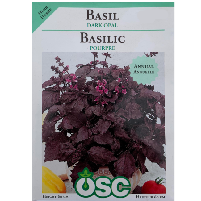 OSC Seeds Basil Dark Opal Pkg