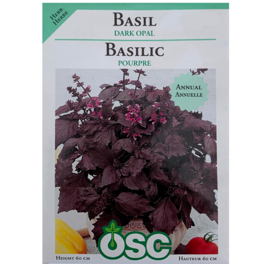 OSC Seeds Basil Dark Opal Pkg