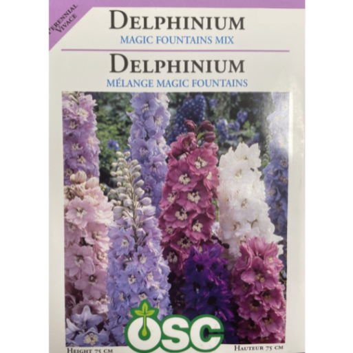 OSC Seeds Delphinium Magic Fountains Mix Pkg