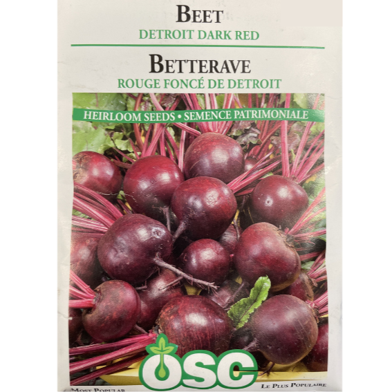 OSC Seeds Beet Detroit Dark Red Pkg