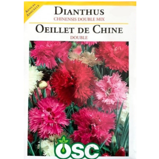 OSC Seeds Dianthus Chinensis Double Mix Pkg.