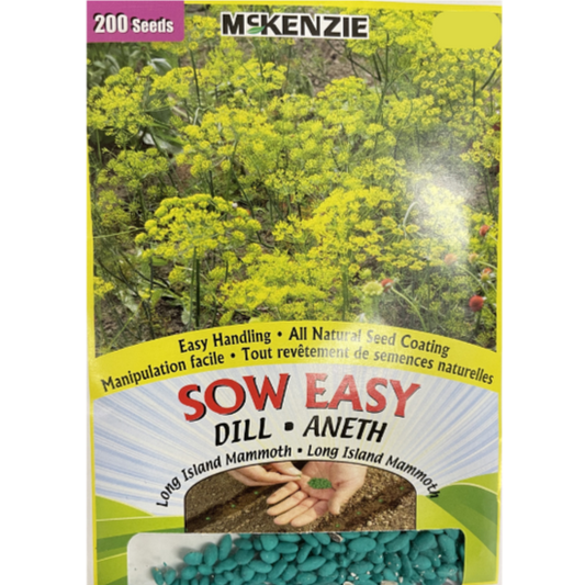 McKenzie Sow Easy Seeds Dill Long Island Mammoth