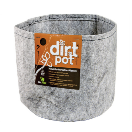 Hydrofarm Dirt Pot Flexible Fabric Planters - No Handles