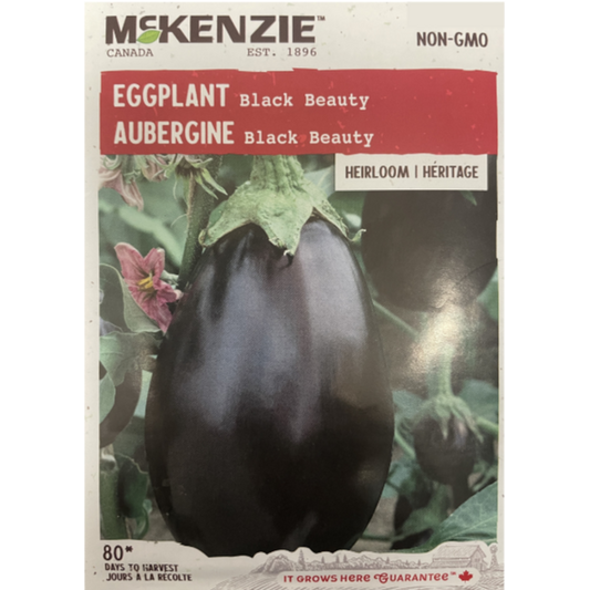 McKenzie Seed Eggplant Black Beauty Pkg