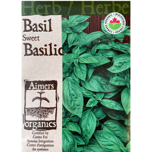 Aimers Organics Herb Basil Sweet Pkg.