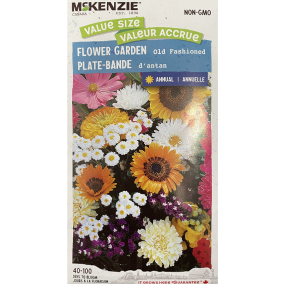 McKenzie Seeds Flower Garden Old Fashioned Value Size