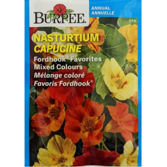Burpee Seeds Nasturtium Fordhook Favourites Mixed Colours