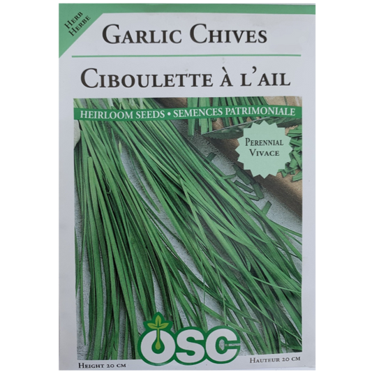OSC Herb Seeds Chives Garlic Pkg.