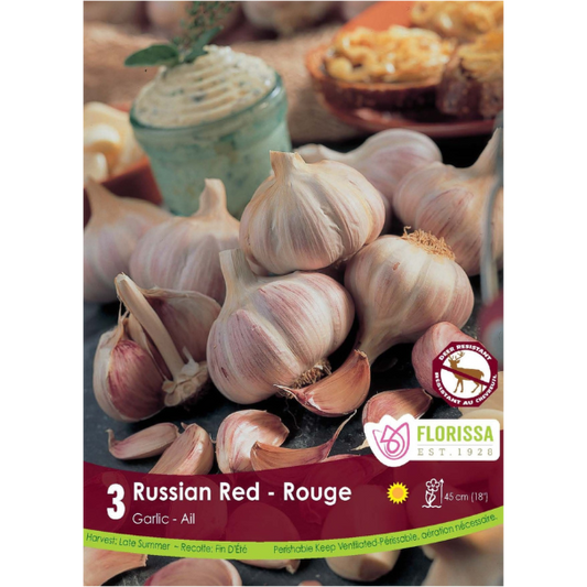 Bulbs Garlic Russian Red 3/Pkg.