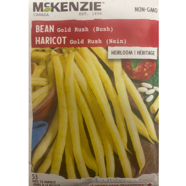 McKenzie Seed Bean Gold Rush Bush Pkg