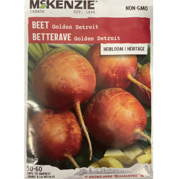 McKenzie Seed Beet Golden Detroit Pkg