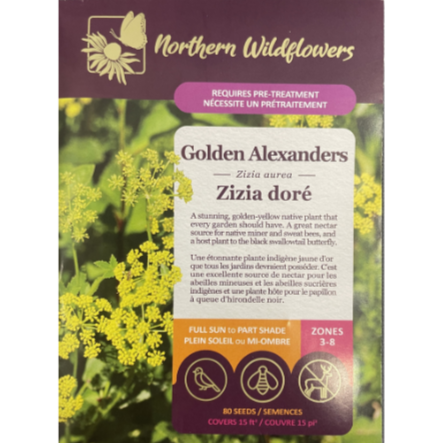 Northern Wildflowers Golden Alexanders Pkg