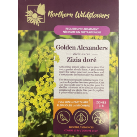 Northern Wildflowers Alexanders Golden Pkg.