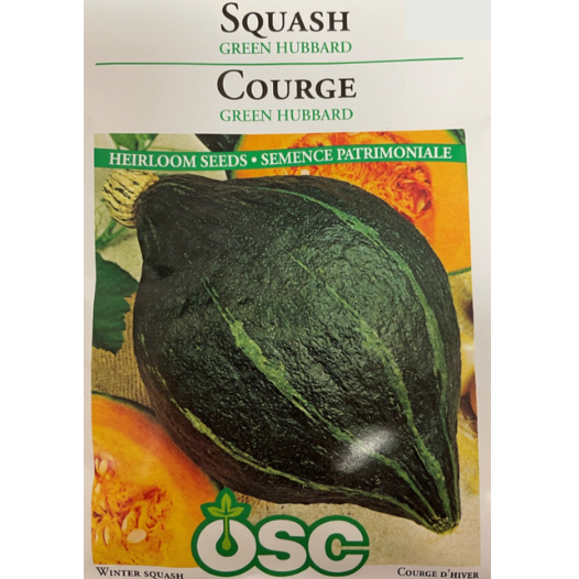 OSC Seeds Squash Green Hubbard Pkg