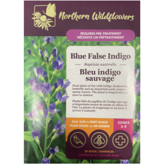 Northern Wildflowers Blue False Indigo Pkg