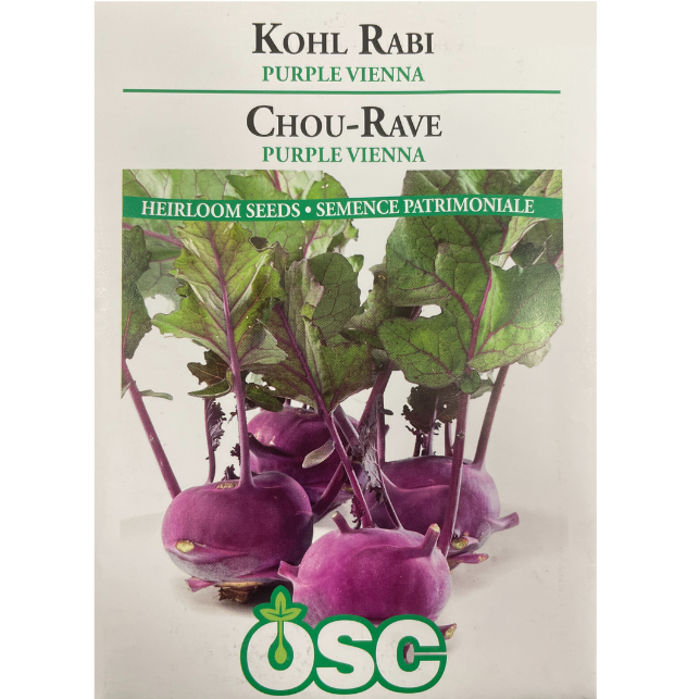 OSC Seeds Kohl Rabi Purple Vienna Pkg