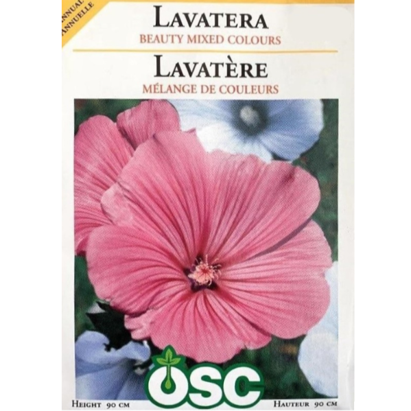 OSC Seeds Lavatera Beauty Mixed Colours Pkg
