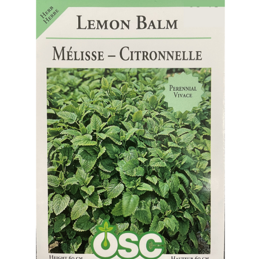OSC Seeds Lemon Balm Pkg