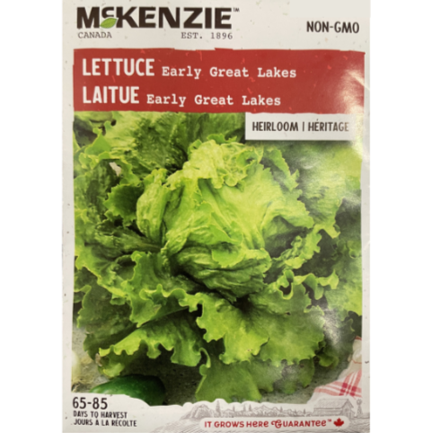 McKenzie Seed Lettuce Early Great Lakes Pkg