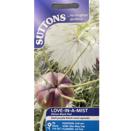 Suttons Seed Love-In-A-Mist Albion Black Pod