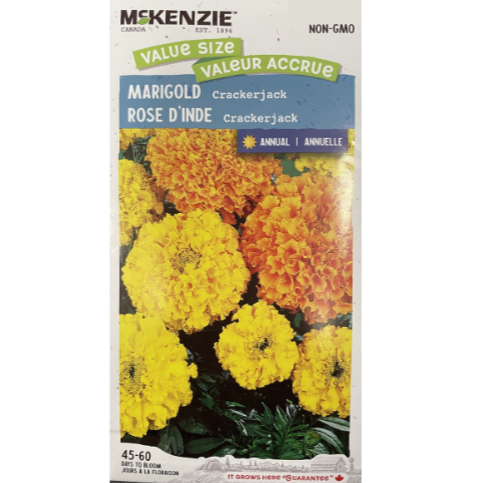 McKenzie Seeds Marigold Crackerjack Value Size
