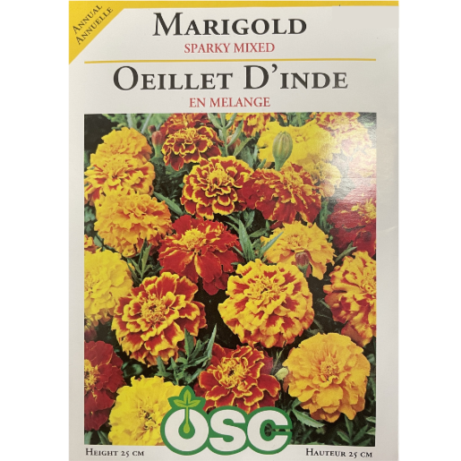 OSC Seeds Marigold Sparky Mixed Pkg