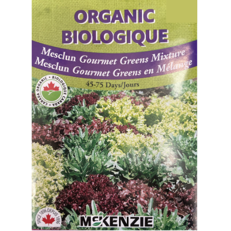 McKenzie Organic Seeds Mesclun Gourmet Greens Mixture Pkg