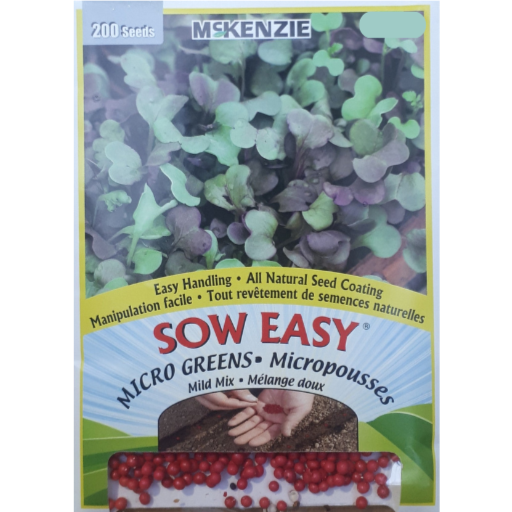 McKenzie Sow Easy Seeds Micro Greens Mild Mix