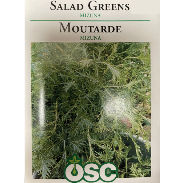OSC Seeds Salad Greens Mizuna Pkg