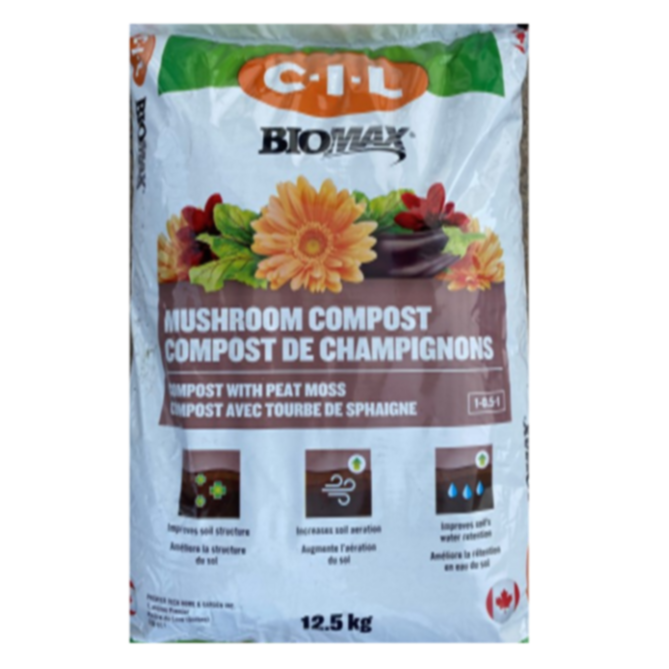 Mushroom Compost BIOMAX 12.5Kg