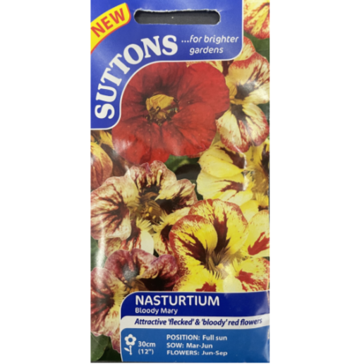 Suttons Seed Nasturtium Bloody Mary
