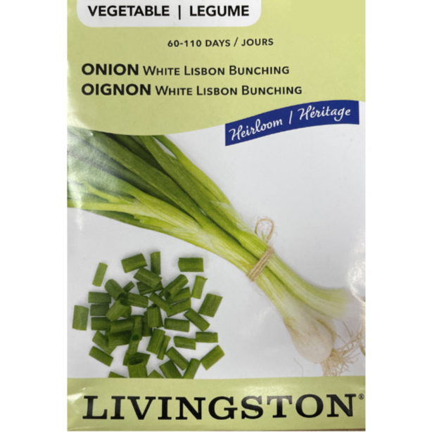Livingston Seeds Onion White Lisbon Bunch Pkg