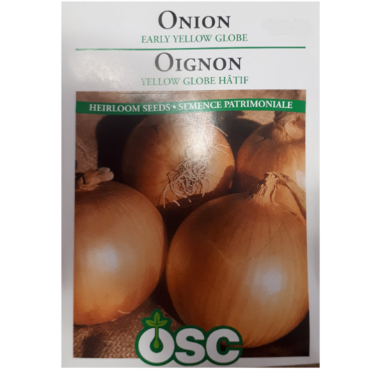 OSC Seeds Onion Early Yellow Globe Pkg.