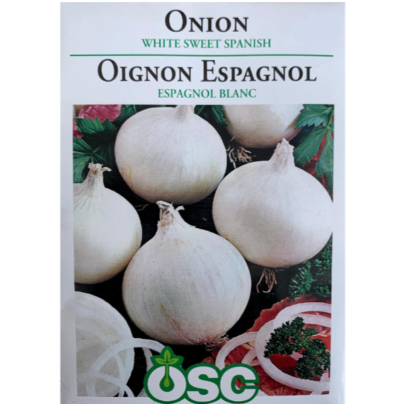 OSC Seeds Onion White Sweet Spanish Pkg