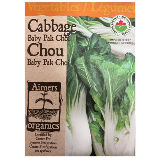 Aimers Organics Cabbage Baby Pak Choi