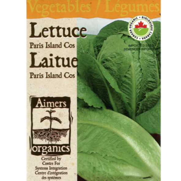 Aimers Organics Lettuce Paris Island Cos Pkg.