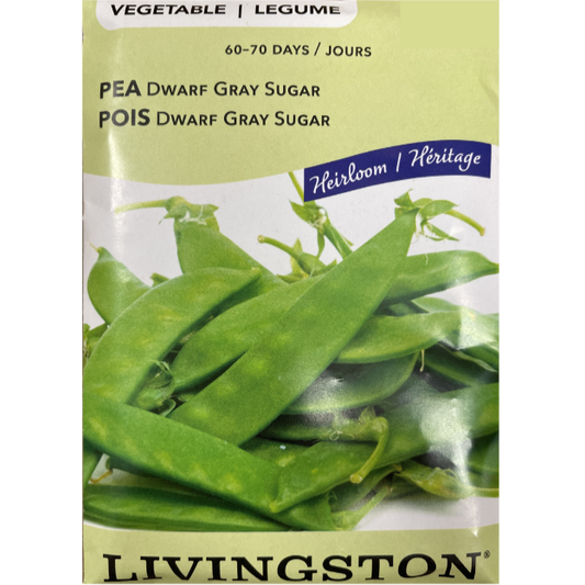 Livingston Seeds Pea Dwarf Grey Sugar Pkg