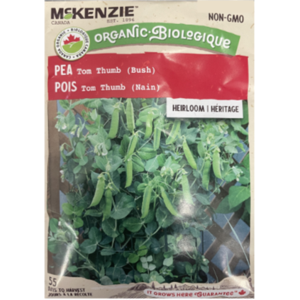McKenzie Organic Seed Pea Tom Thumb Pkg.