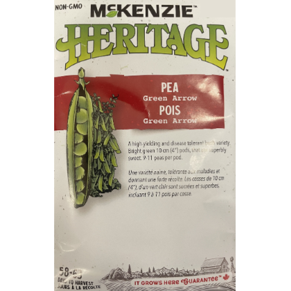 McKenzie Heritage Seed Pea Green Arrow Pkg