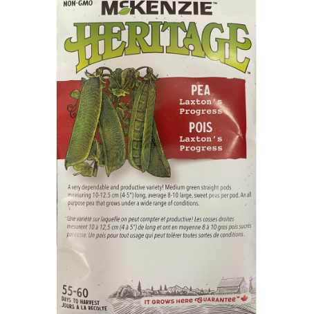 McKenzie Heritage Seed Pea Laxton's Progress Pkg