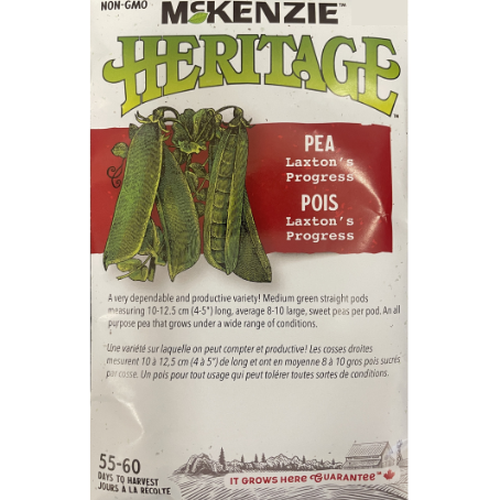 McKenzie Heritage Seed Pea Laxton's Progress Pkg.